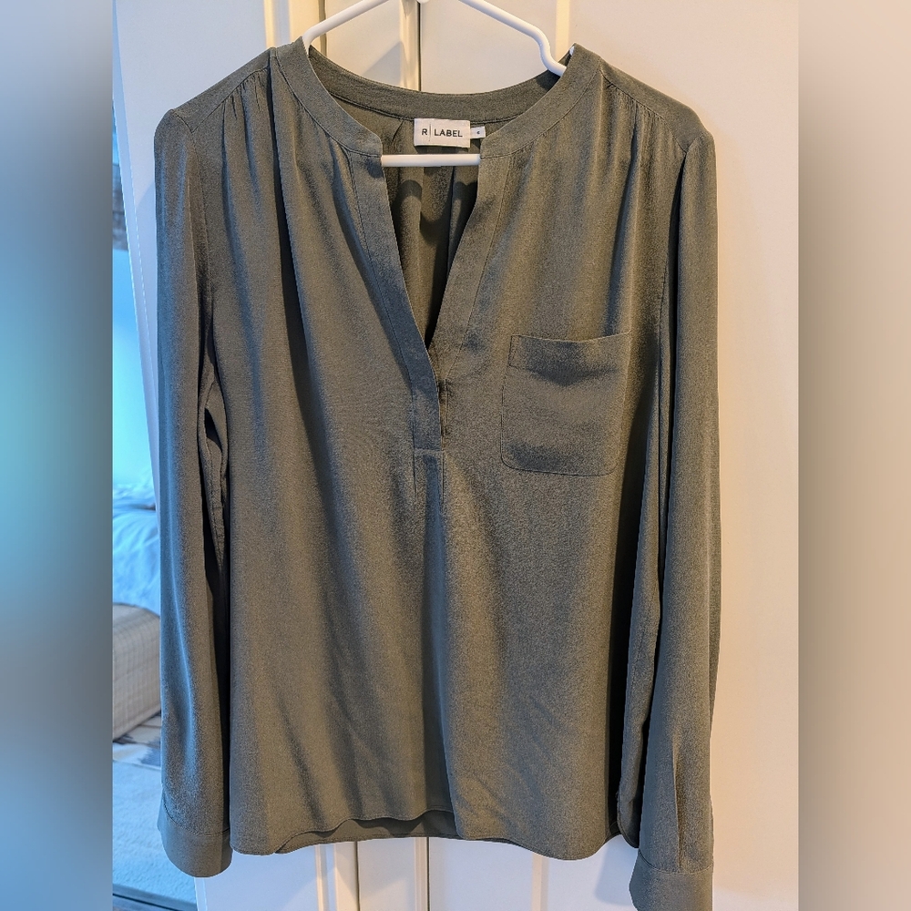 R Label Women's Silk Pocket Tunic